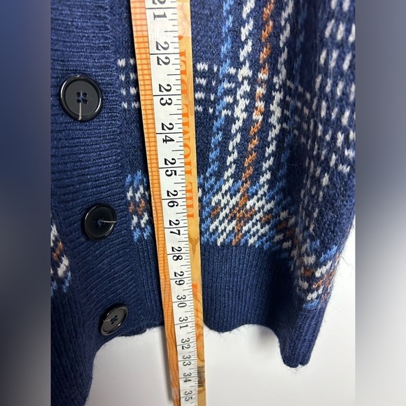 Biltmore men’s Cardigan Sweater S Old Money Classic stripe Cozy 5 Button preppy - Picture 8 of 10